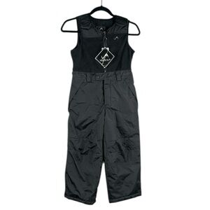 Vertical 9 Black Unisex Winter One Piece Snow Suit Bib Size 8 Medium New Tags!